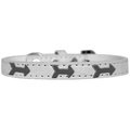 Mirage Pet Products Arrows Widget Croc Dog Collar WhiteSize 20 720-26 WTC20